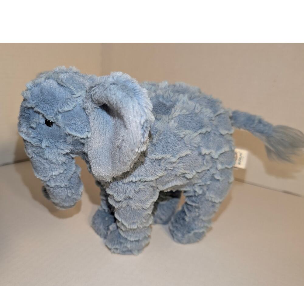 Jellycat Little Eddy Elephant Blue 7" Plush Stuffed Animal Retired